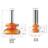 CMT – Coffret de fraises pour défonceuse et affleureuse – Queue 8 mm – Diamètre 19,05 mm – Matériau carbure haute qualité – Pour poignées en bois léger