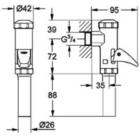 Levier Grohe 43056000