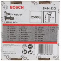 Goupille à tête fraisée SK64 63G Bosch, 1,6 mm, 63 mm, galvanisée - 2608200507