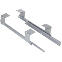 Emuca – Coulisse à galets porte-clavier en acier – Charge maximale 30kg – Installation facile – Compatible meubles de bureau et tables de travail