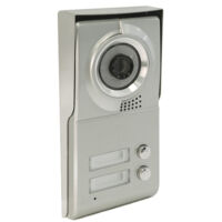 Scs Sentinel – Platine de rue 2 boutons avec caméra HD – Vision nocturne – Alimentation 11-13V – Installation en applique – Compatible 2 moniteurs