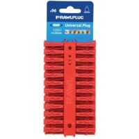 RAWLPLUG 68520 6 X 28 MM UNO PRISE CARTE - ROUGE (96 PIÈCES)