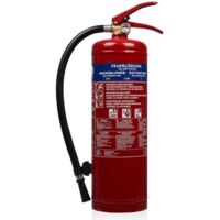 Extincteur à poudre 4 kg – Classe de feu ABC – FEX15140 – Support de fixation inclus – Homologué BSI – Pour véhicules et cuisines – Smartwares
