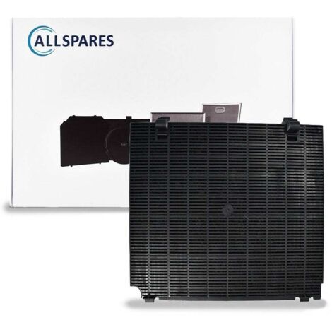 Filtro al carbone AllSpares per cappe aspiranti adatto per Whirlpool C00392542 / 480122101207 / Pelgrim KF60 e ATAG KF65 / 88016162 (265x240x15mm) (1/4)