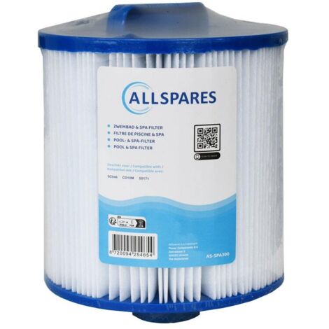 Filtro per acqua per spa AllSpares adatto per SC846 / 50171 / 5CH-159 (Ø150x160mm)