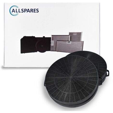 Filtro al carbone AllSpares (2 pezzi) per cappe aspiranti adatte a Bosch 00353121/353121 / DHZ5140 / DHZ5146, Siemens LZ51400 e Neff Z5115X0 (Ø210 mm) (1/5)