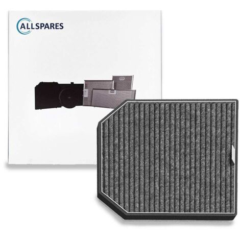 Filtro a carbone AllSpares per cappe aspiranti adatto a Miele DKF9-P (242x242x20mm) (1/2)