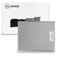 Filtro metallico AllSpares per cappe aspiranti adatto per ATAG ETNA Pelgrim 18831 / 88017203 (320x257x8mm)