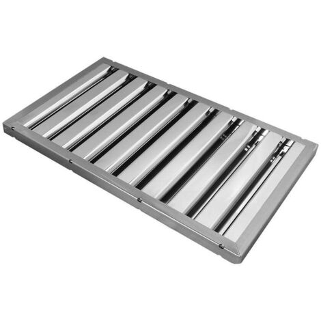 Filtro de láminas 300x500x25mm para campana extractora de hostelería (1/2)