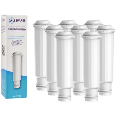 Filtro de agua AllSpares (8 uds.) apto para máquinas de espresso Krups, filtro de repuesto para Krups F088 y Bosch / Siemens TCZ6003 / TZ60003 (1/5)
