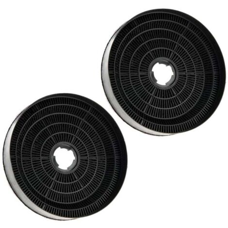 Filtro de carbón AllSpares (2 uds.) para campanas extractoras compatibles con Candy KFC6918 y Airlux CR390 (Ø170x35mm) (1/5)