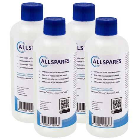 4 descalcificadores líquidos AEG / Electrolux / Zanussi M3BICD200 (4 de 500 ml) de AllSpares
