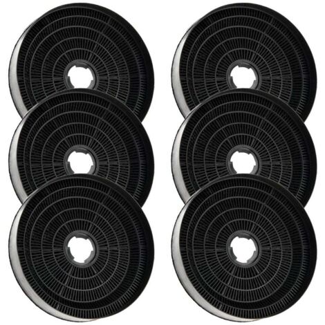 Filtro de carbón AllSpares (2 uds.) para campanas extractoras compatibles con Candy KFC6918 y Airlux CR390 (Ø170x35mm) (1/5)