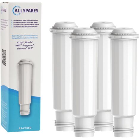 Filtro de agua AllSpares (4 uds.) apto para máquinas de espresso Krups, filtro de repuesto para Krups F088 y Bosch / Siemens TCZ6003 / TZ60003 (1/5)