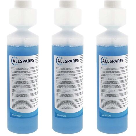 3 limpiadores para sistemas de leche AllSpares (250 ml) AS-411577 (1/2)