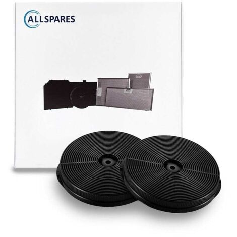 Filtro de carbón AllSpares (2 uds.) para campanas extractoras compatibles con Respekta MIZ1000N (Ø171x25mm) (1/5)