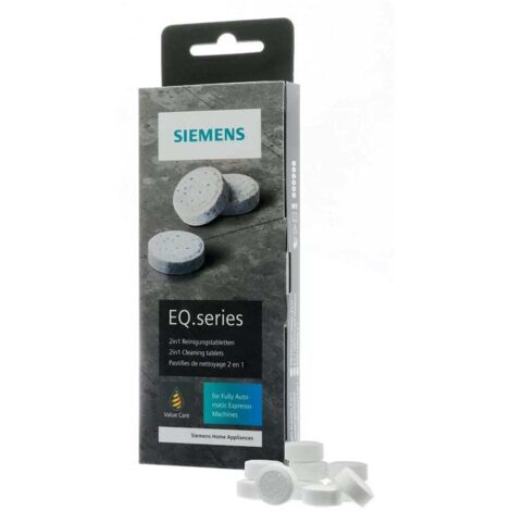Pastillas de limpieza 2 en 1 Siemens EQ. Series 00312097 / TZ80001A (10 unidades) (1/5)