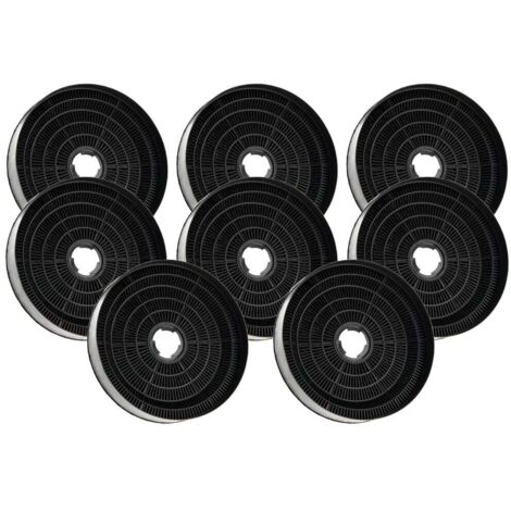 Filtro de carbón AllSpares (2 uds.) para campanas extractoras compatibles con Candy KFC6918 y Airlux CR390 (Ø170x35mm) (1/5)