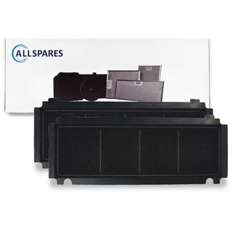 Filtro de carbón AllSpares (2x) para campanas extractoras compatibles con Airforce AFFCA267I (265x98x14mm) (1/3)