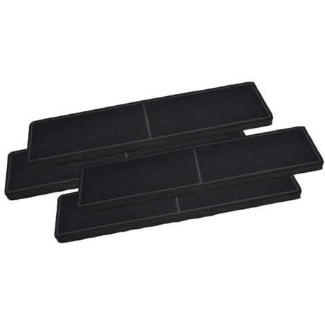 AllSpares Koolstoffilter (4 stuks) voor Afzuigkappen geschikt voor Miele DKF 21-P, DA 670x (430x100x20 mm) (1/4)