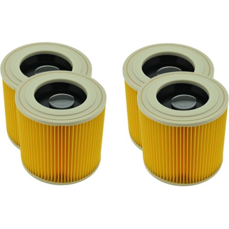 AllSpares Patroonfilter geschikt voor Kärcher 64145520, 6.414-552.0  Vervanging voor stofzuigers WD2, WD3, A1000, A2004, MV2, MV3  120 x 113 mm (1/5)