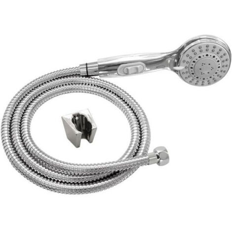 Pommeau de douche ROUSSEAU Combiné Flexible 3JETS STOP' O chromé (1/2)