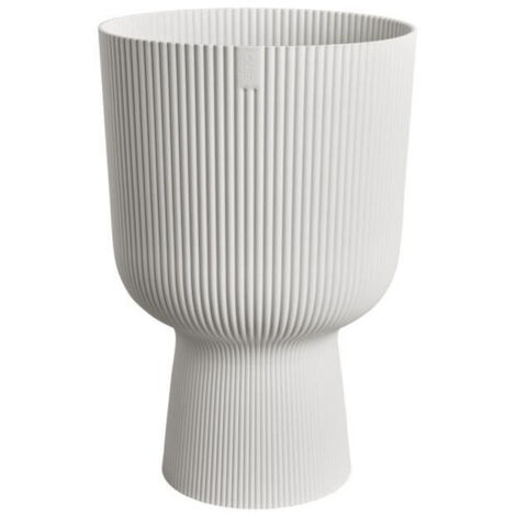 Pot de fleur - Elho - Vibes Fold Coupe - Blanc - L 30 x B 29.5 x H 45 cm - Intérieur - 100% recyclé (1/5)