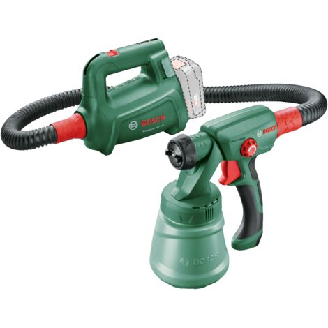Système de pulvérisation de peinture sur batterie Bosch EasySpray 18V-100 (sans batterie, système 18 volts, pour peintures et lasures, débit 0-100 ml/min)