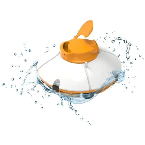 Robot aspirateur de piscine autonome BESTWAY Frisbee orange pour piscine à fond plat (1/10)