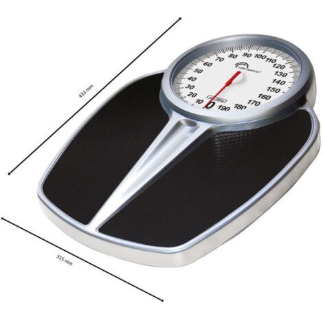 Pese-personne - LITTLE BALANCE - 8182 - PRO M 200 - Balance mécanique - 200 kg / 1 kg - Noir / Argent