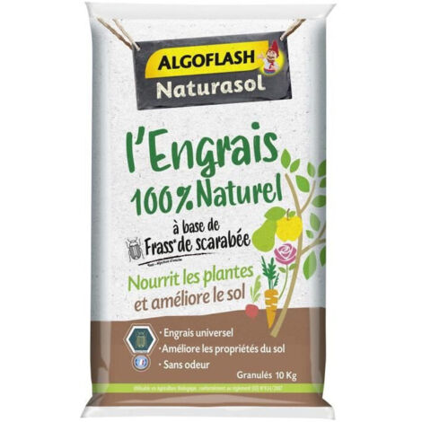 Algoflash Naturasol Engrais Naturel 10 kg pour Plantes