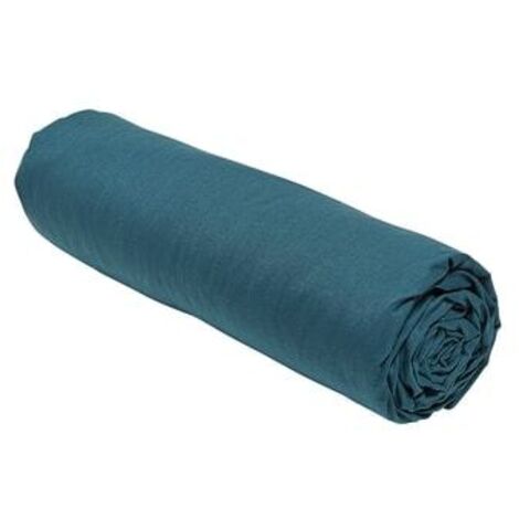 Drap-housse TODAY Essential 160 x 200+30 cm 2 personnes Paon