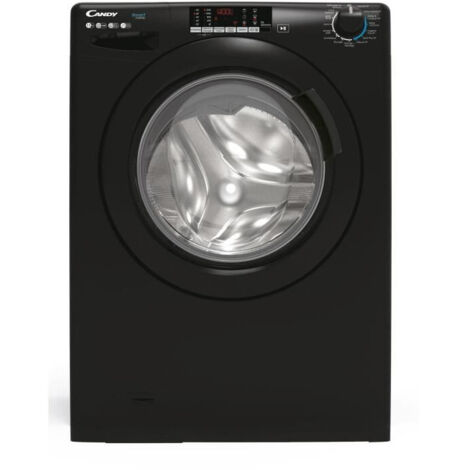 Candy – Lave-linge hublot 11 kg – Moteur induction – 1400 trs/min – 15 programmes – Niveau sonore 50 dB – Hublot XXL – Cuve réhaussée – Noir (1/7)