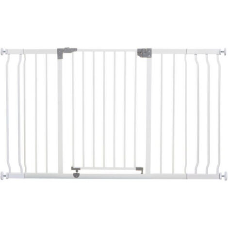 Barriere de sécurité - DREAMBABY - LIBERTY - 1 barriere + 2 extensions - 126-132,5 cm - Blanc (1/5)