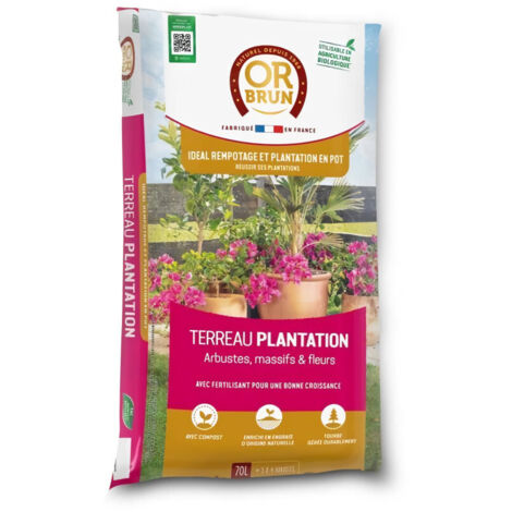 Terreau plantations - OR BRUN - OBRTPLAN70N - 70 L