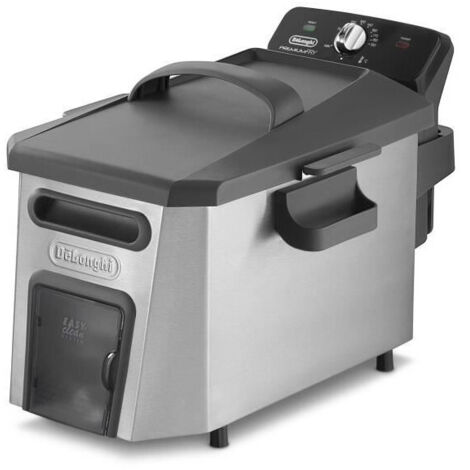 Delonghi – Friteuse électrique professionnelle 3.5L – Puissance 3200W – Température variable jusqu'à 190°C – Système de nettoyage facile – Inox (1/7)