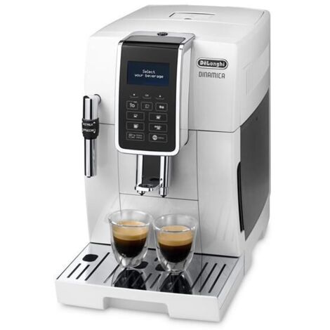 Delonghi – Machine à café à grain Dinamica ECAM350.35.W – Écran tactile – 4 recettes café – Réservoir grains 300gr – Finition blanche (1/10)