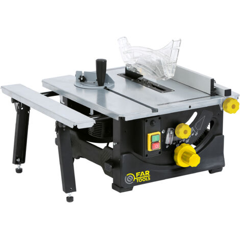 Fartools – Scie de table 1200W 210mm pour bois dur – Vitesse 4800 tr/min – Capacité de coupe 48mm – 113366