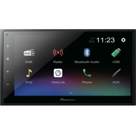 Autoradio Bluetooth Pioneer DMH-A340DAB 200 W – Écran tactile 17,3 cm – Formats audio AAC, MP3, WAV – Tuner DAB+ et FM (1/4)