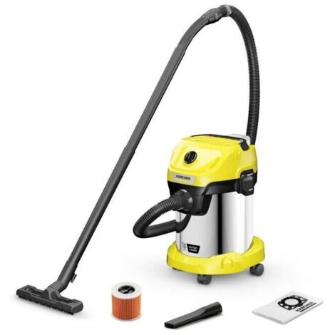 Kärcher – Aspirateur eau et poussières sans fil – 17 l – Cuve acier – Autonomie 20 min – Pour chantiers humides et espaces confinés (1/10)