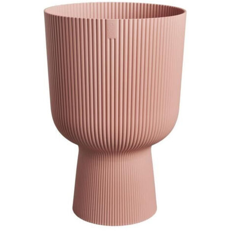 ELHO Pot de fleurs Vibes Fold Coupe - Rose - Ø 29.5 x H 45 cm - Intérieur - 100% recyclé (1/5)