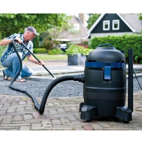 Ubbink – Aspirateur de piscine 1250-1400W – Conteneur 35L sur roulettes – Tuyau d'évacuation 1,50m – Mode automatique