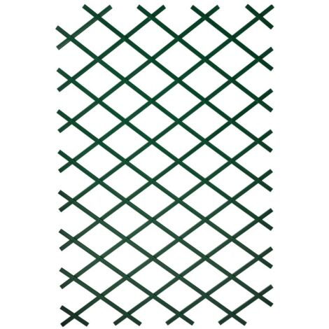 Vidaxl – Treillis extensible en plastique vert 100x200cm – Profil 23x7mm – Set de fixation inclus – Pour palissage de plantes grimpantes
