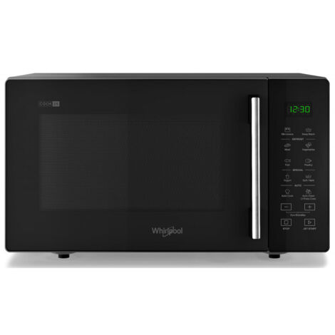 Whirlpool – Micro-ondes solo 25L 900W noir – Technologie Auto Cook – Décongélation automatique – Dimensions 28.1 x 48.3 x 41.4 cm – MWP251B (1/5)