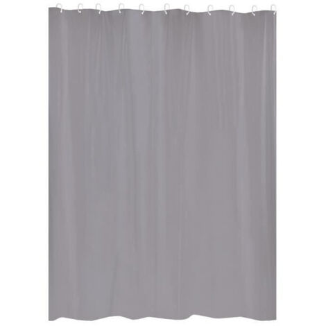 Gelco First Rideau de Douche Gris 180x200 cm PEVA (1/4)