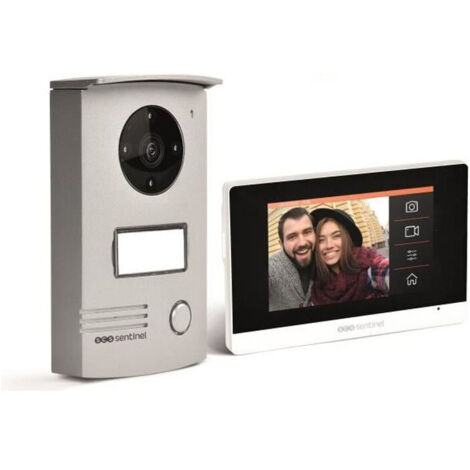 Scs Sentinel – Interphone vidéo filaire avec moniteur tactile 4,3" – Vision nocturne – Enregistrement – Platine de rue en aluminium – Garantie 5 ans