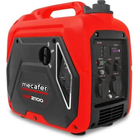 Mecafer – Groupe électrogène inverter 2000W – Alimentation stable pour appareils électroniques – Léger et portable – Idéal pour chantiers extérieurs