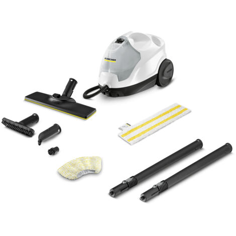 Karcher Nettoyeur Vapeur 3.5 bars SC 4 EasyFix Autonomie illimitée 2000 W Double réservoir avec Kit de Nettoyage de Sol et buses