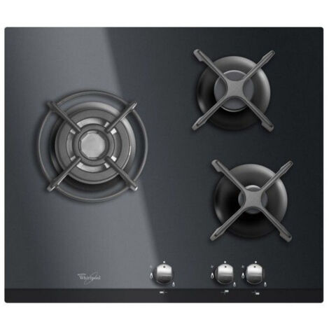 Whirlpool AKT 404 NB plaque de cuisson gaz noire 59 cm