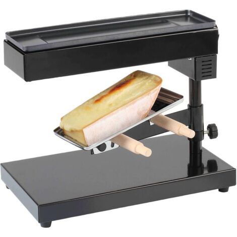 Appareil à raclette traditionnel 600 W pour 6-8 personnes – Support à fromage rotatif – Plateau de gril antiadhésif – Thermostat réglable – Livoo